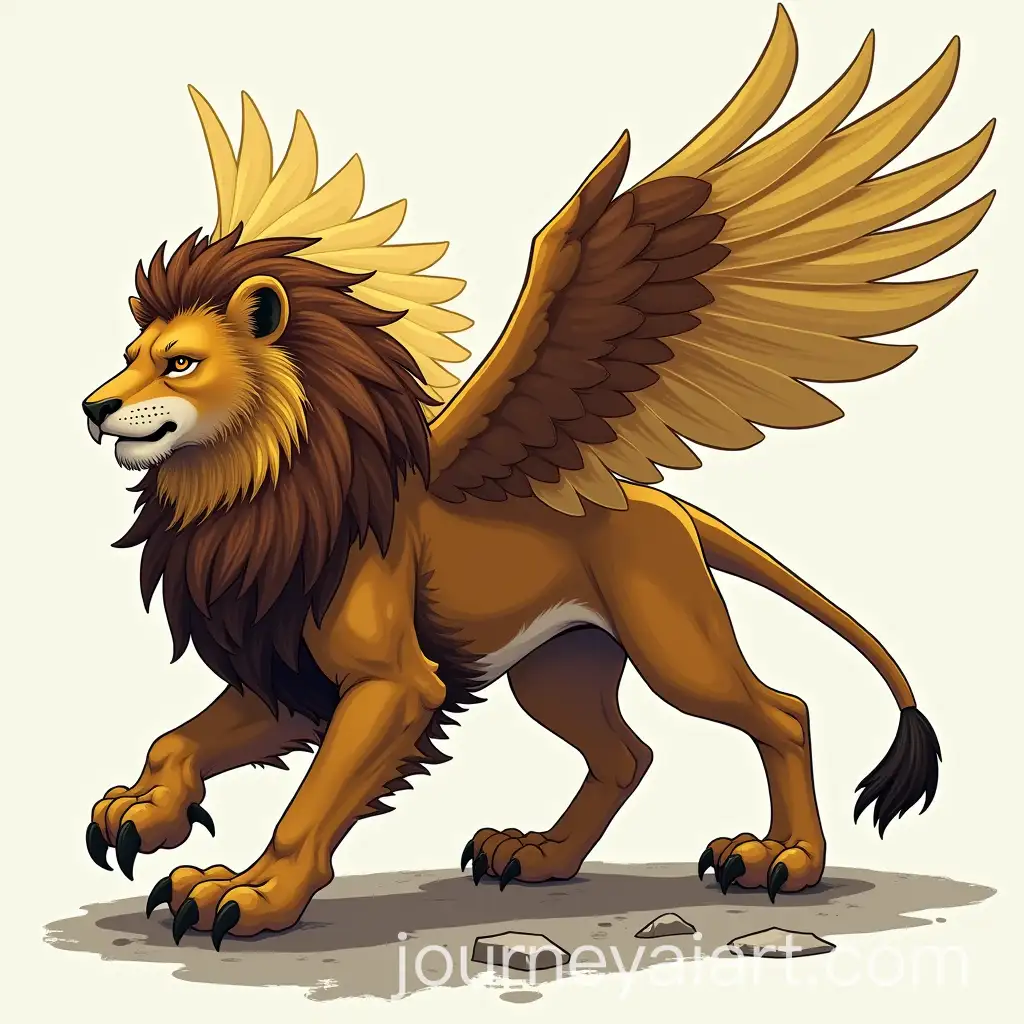 Majestic-Hybrid-Creature-with-Lion-Body-and-Eagle-Features