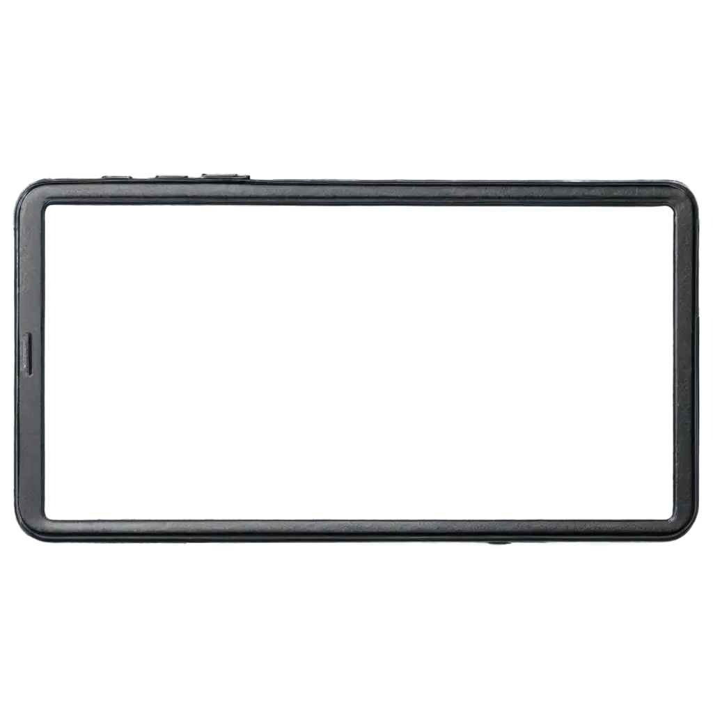 HighQuality-Black-Mobile-Phone-Frame-PNG-for-Versatile-Design-Applications