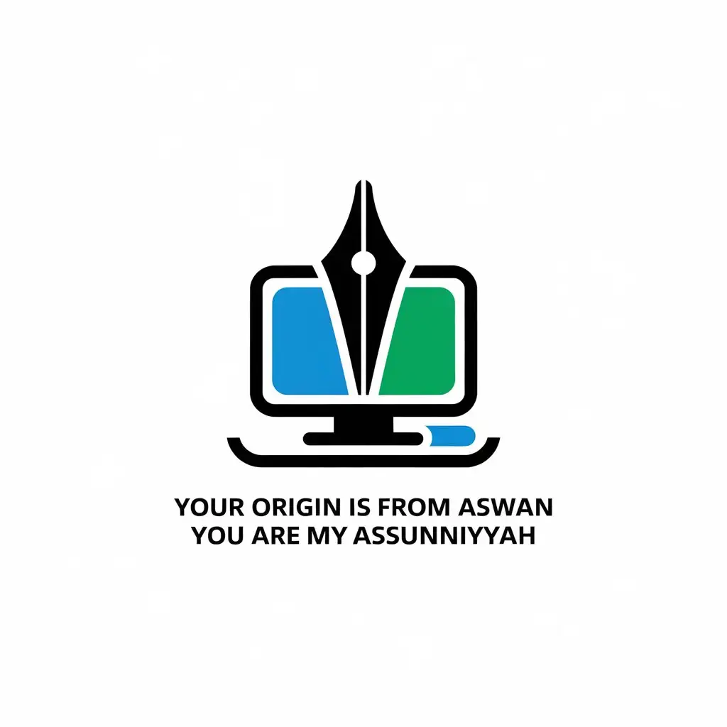 LOGO-Design-for-Aswan-Education-Computer-and-Fountain-Pen-Symbol