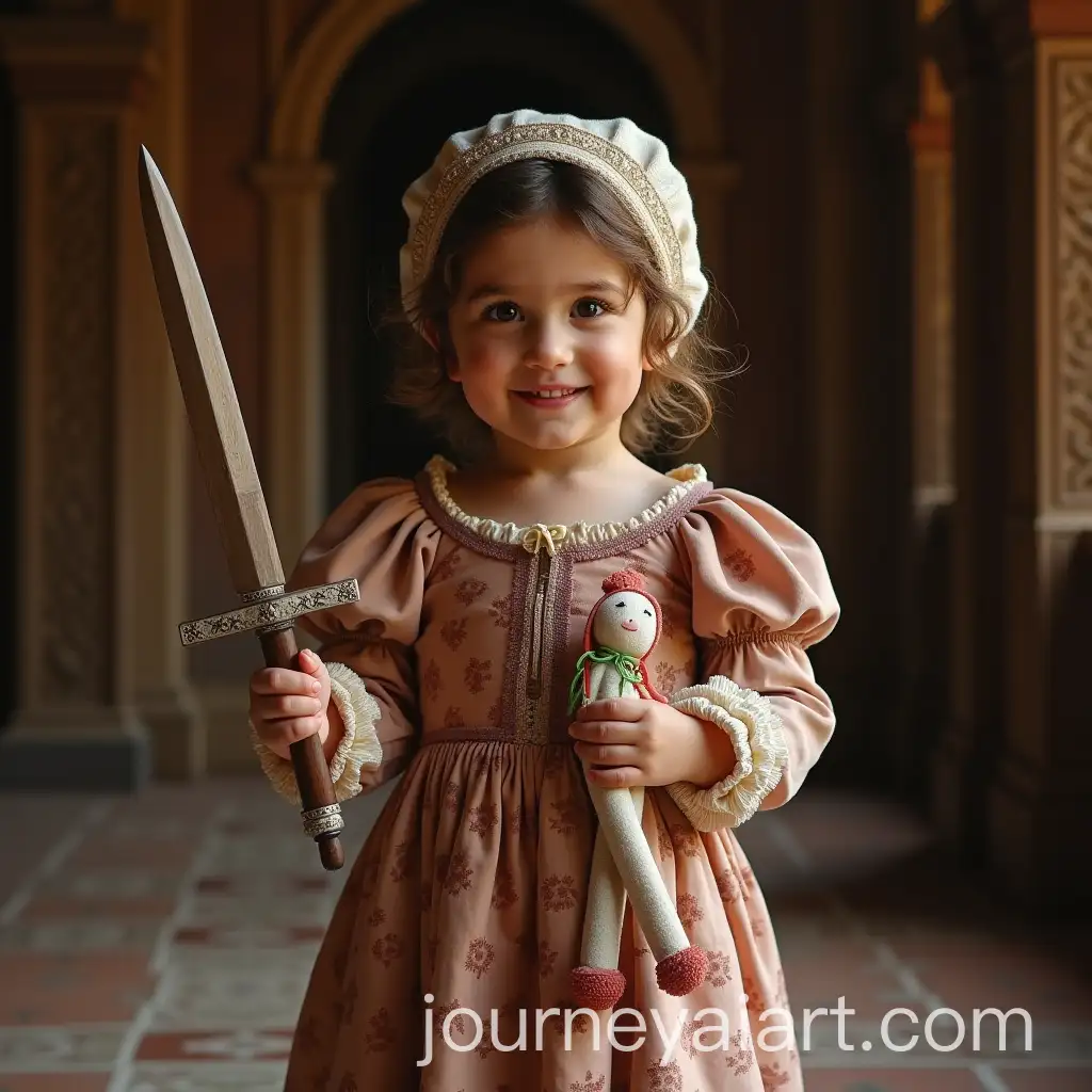 TwoYearOld-Turkish-Baby-Girl-as-a-Medieval-Princess-in-an-Indian-Palace