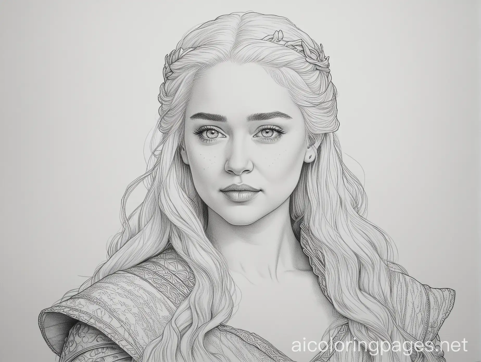 Daenerys-Targaryen-Coloring-Page-for-Kids