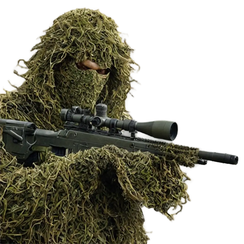 Ghillie-Sniper-PNG-Image-HighQuality-Stealth-Camouflage-Art-for-Diverse-Applications