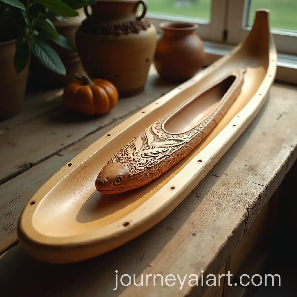 Carved-Wooden-Snake-Boat-with-Nerayath-Nest-Inscription