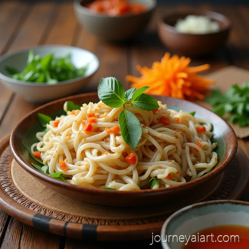 Authentic-Vietnamese-Cuisine-Platter-with-Fresh-Herbs-and-Traditional-Dishes