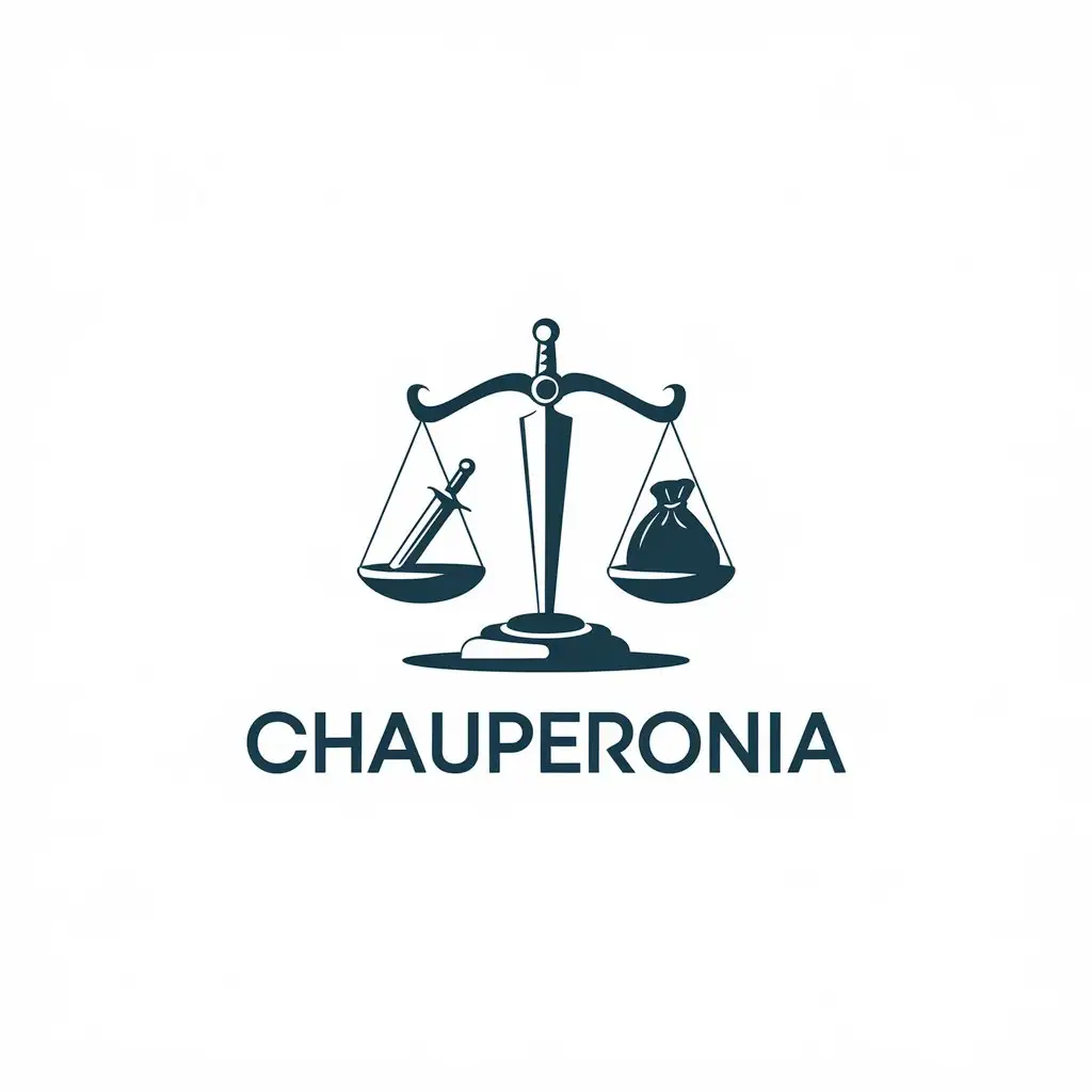 LOGO Design for ChauPeronia Vector Logo Featuring the Balance of Justice with a Clear Background