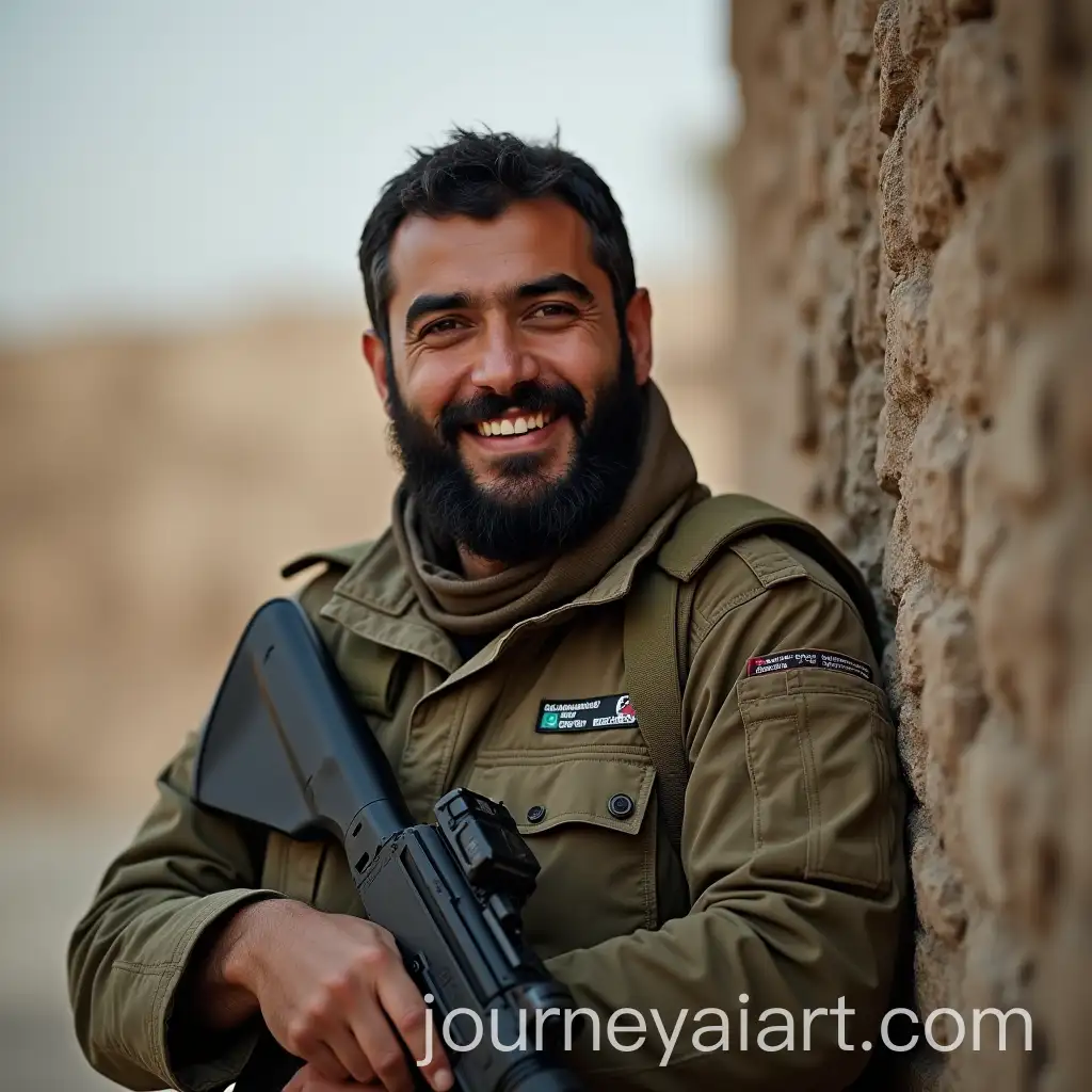 Smiling-Iranian-Brave-Man-Facing-the-Camera
