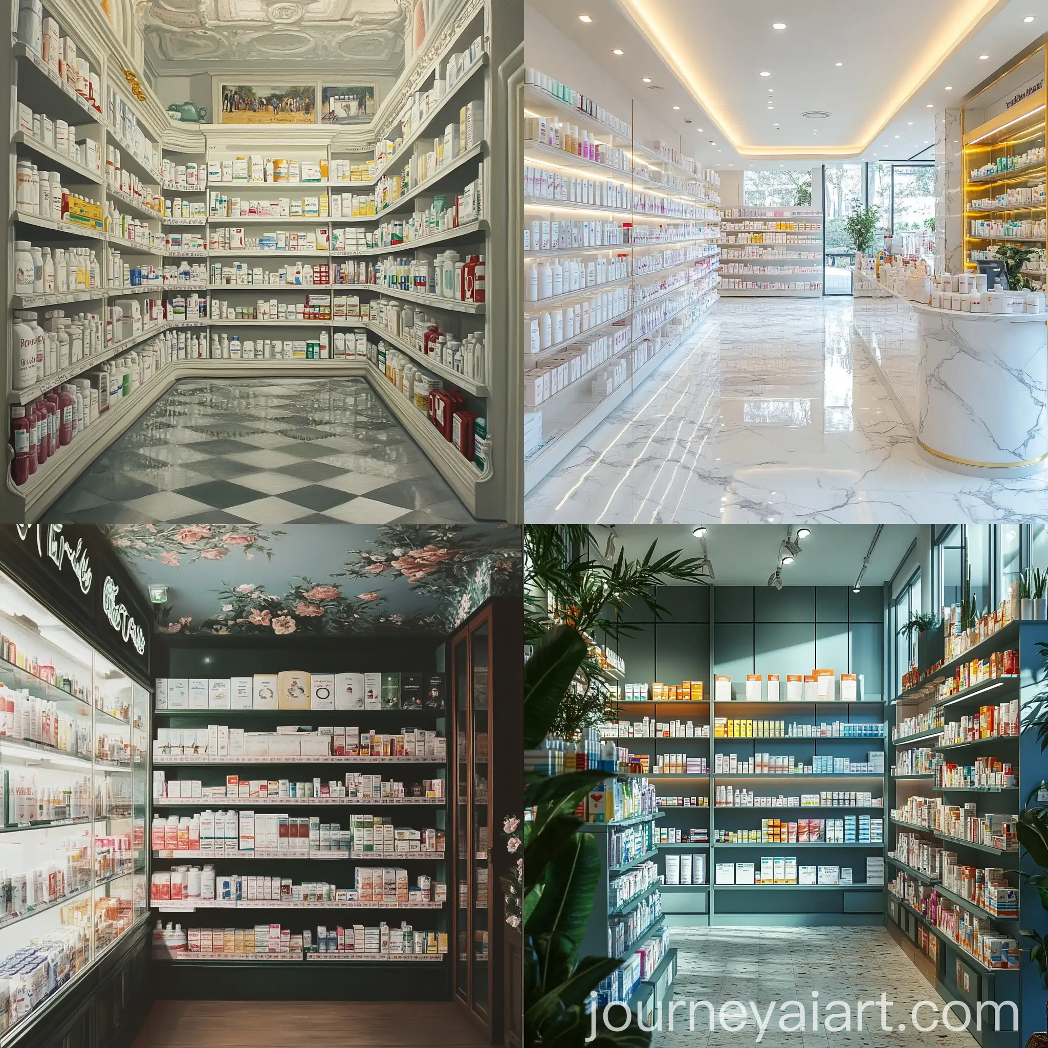 Traditional-Pharmacy-Interior-with-Vintage-Apothecary-Jars