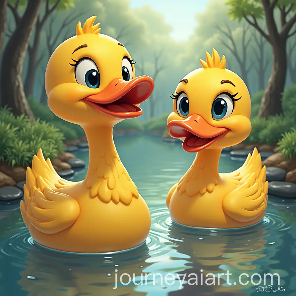 Pennywise-Ducks-in-a-Creepy-Horror-Setting