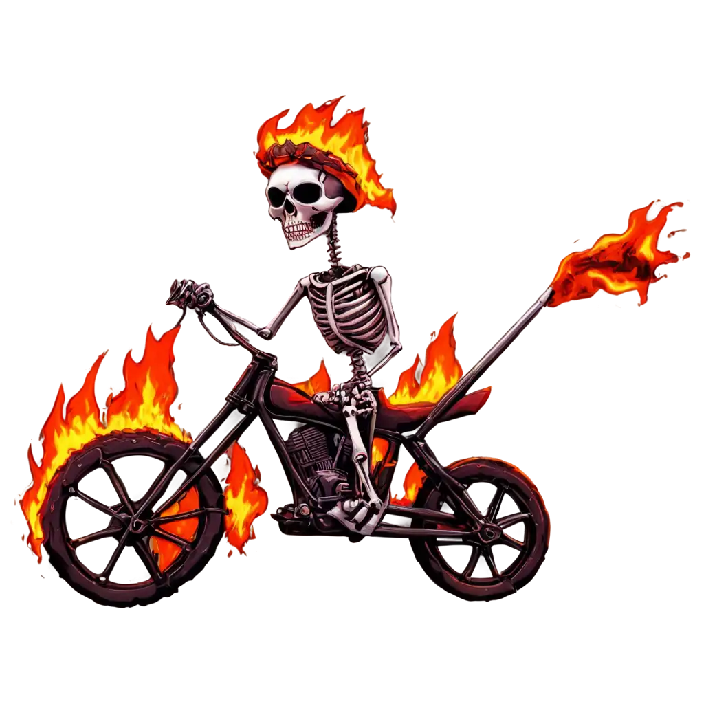 Fire-Skeleton-Riding-Fire-Chopper-Bike-PNG-Image-for-HighQuality-Online-Presence