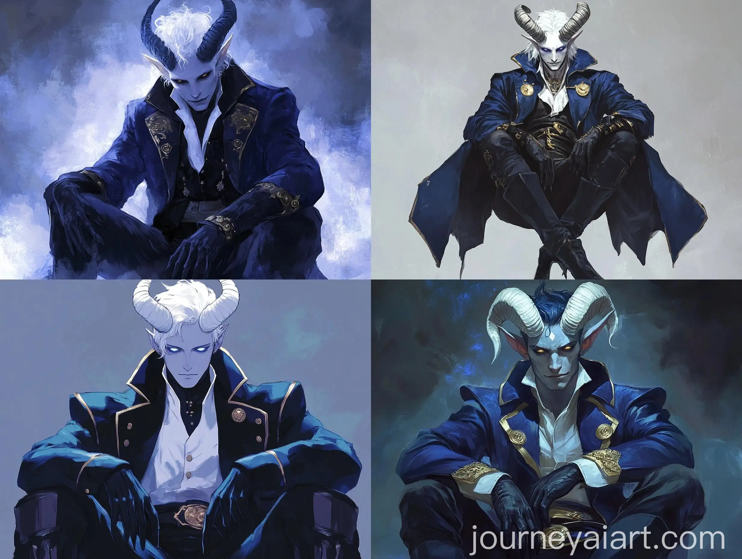 Male-Figure-in-Dark-Blue-Coat-with-White-Shirt-and-Golden-Buttons