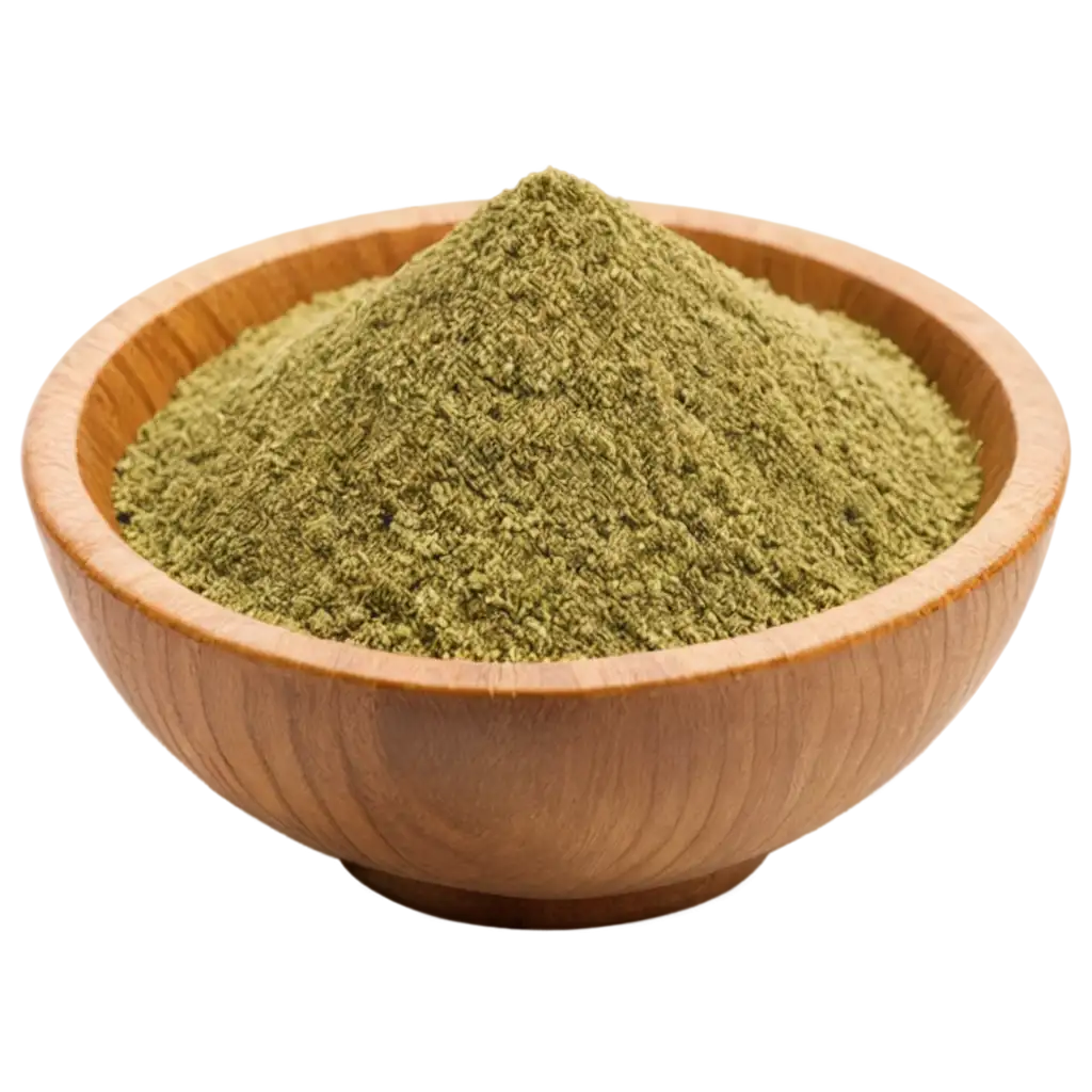 HighQuality-PNG-Image-of-Rustic-Wooden-Bowl-with-Finely-Ground-Coriander-Powder