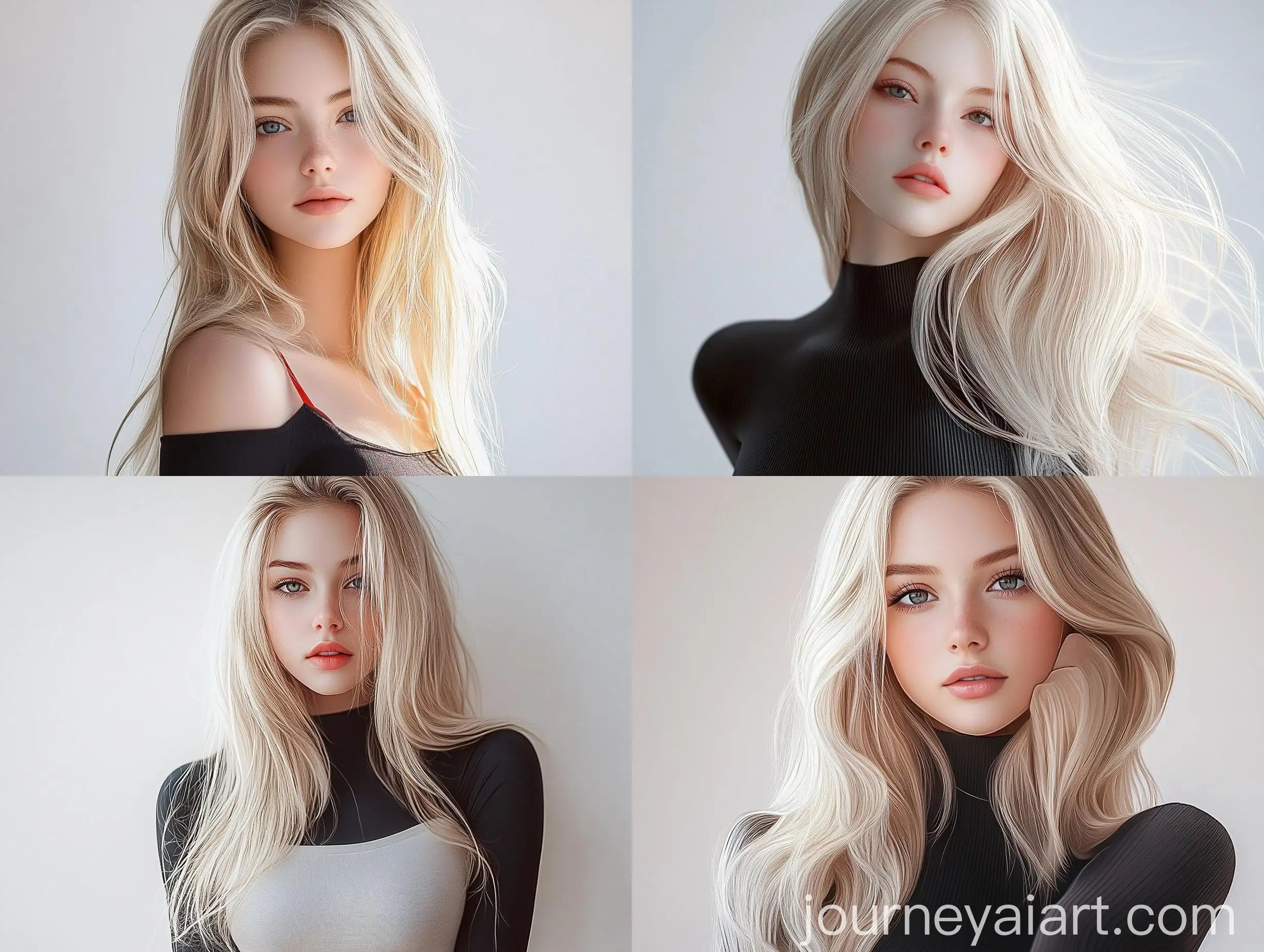 Blonde-Girl-Portrait-on-White-Background