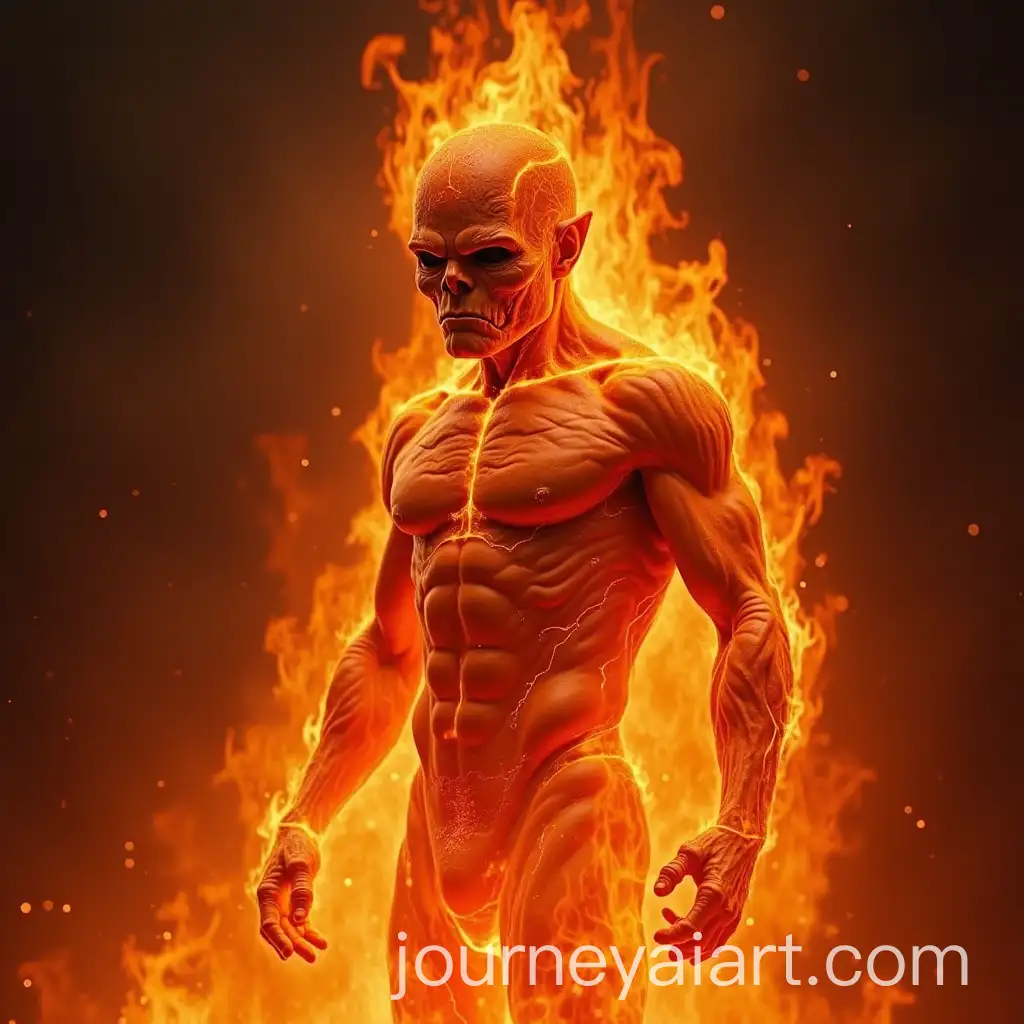 Fiery-Humanoid-Creature-Surrounded-by-Flames