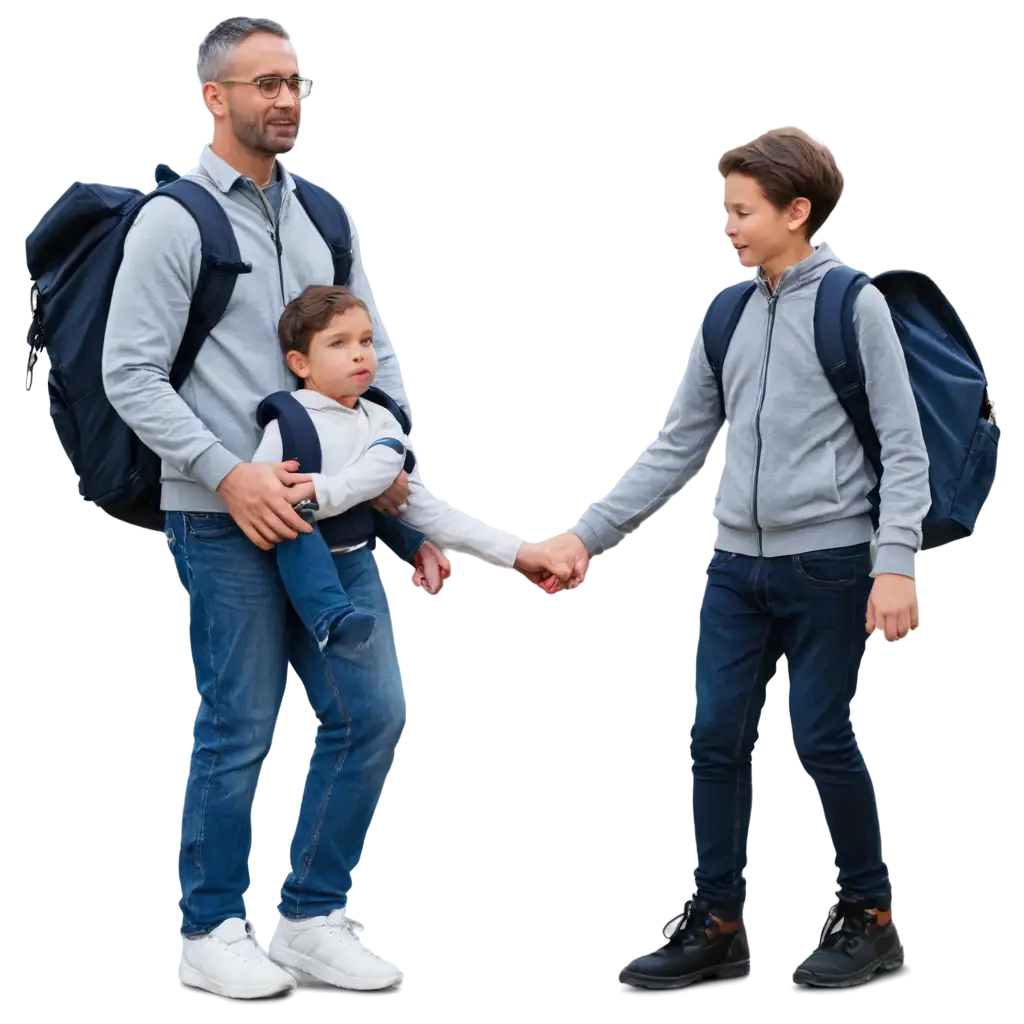 Father-Taking-Child-to-School-A-Heartwarming-PNG-Image-for-Family-and-Education-Themes