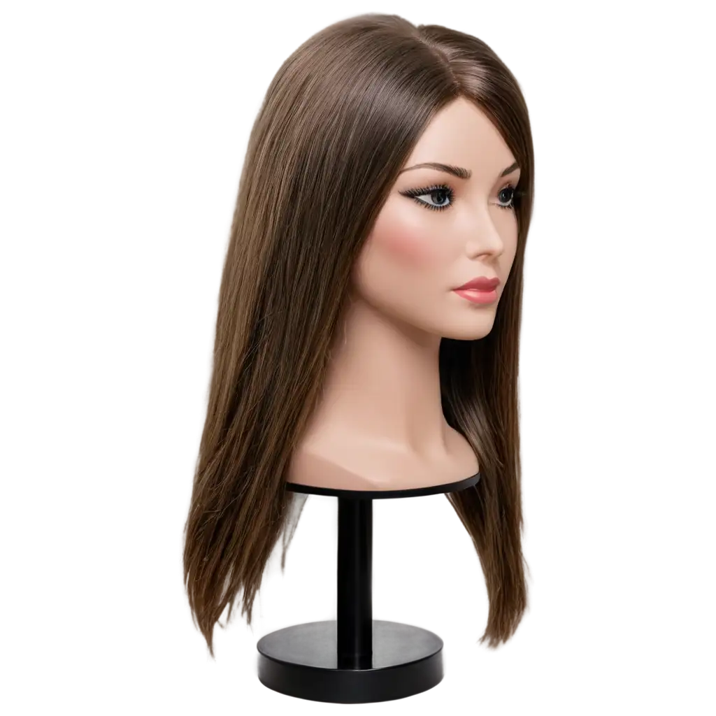 Stylish-Front-View-Mannequin-Head-PNG-with-Styled-Hair-for-Versatile-Design-Applications