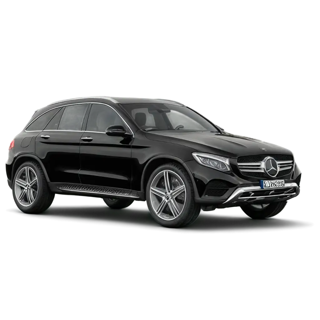 HighQuality-PNG-Image-of-a-Black-Mercedes-GLC-SUV-for-Versatile-Usage