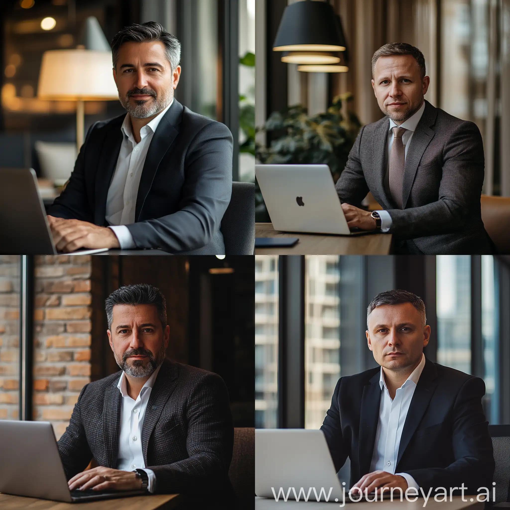 Businessman-Working-in-Office-with-Laptop