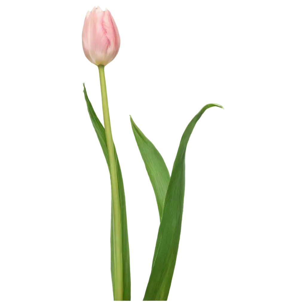 HighQuality-PNG-Image-of-a-Clear-Light-Pink-Tulip-for-Versatile-Use