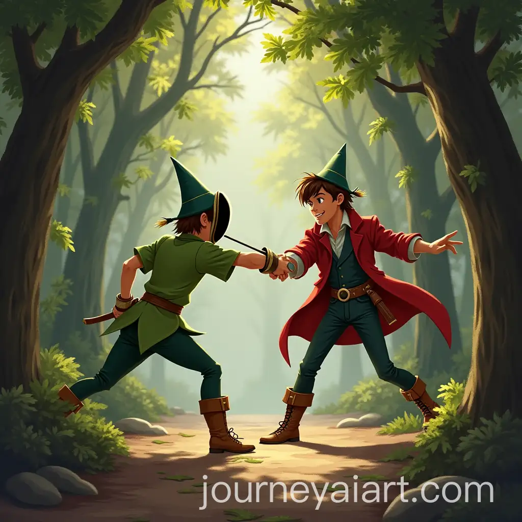 Peter-Pan-Fencing-with-Zorro-in-Action