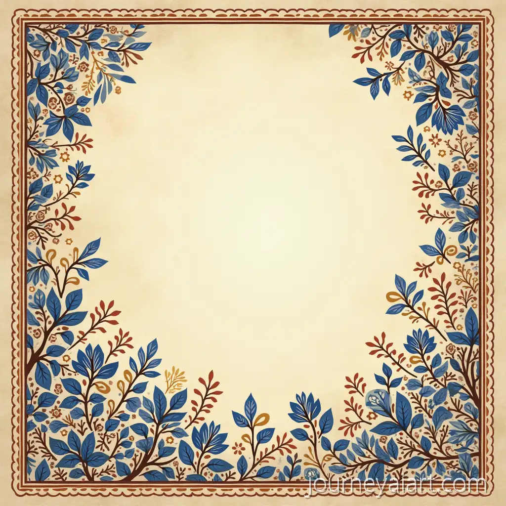 Kazakh-Ornaments-and-Petroglyphs-Banner-Design-with-Blue-Brown-and-Golden-Accents