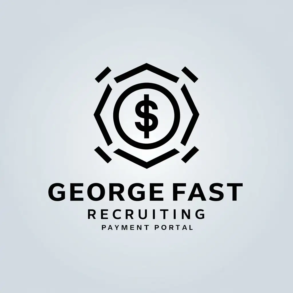 LOGO Design for George Fast Recruiting Payment Portal Money Symbol in Finance Industry Theme