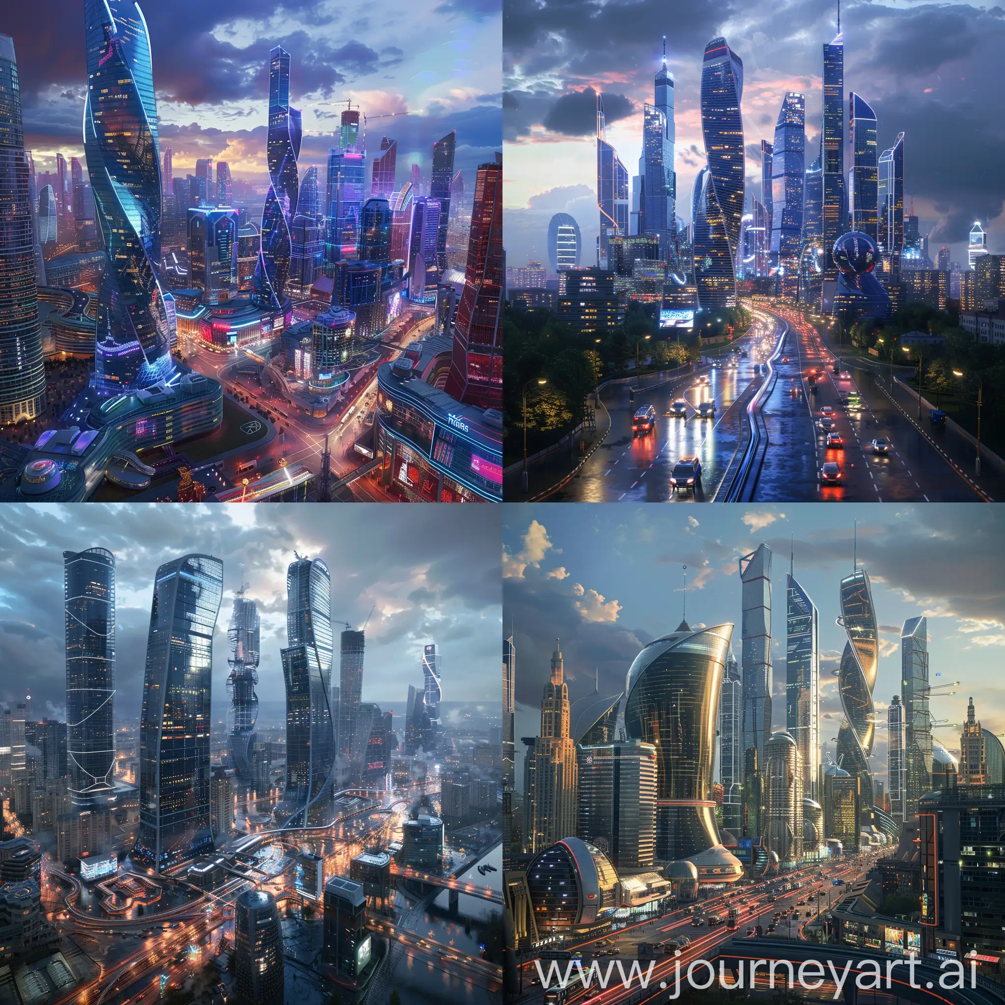 Futuristic-Moscow-Cityscape-with-Advanced-Skyscrapers-and-Neon-Lights