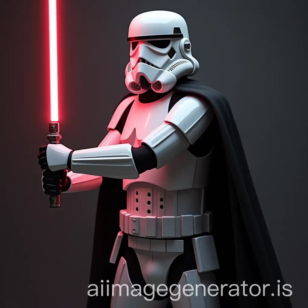 Imperial-Stormtrooper-Sith-with-Black-Cape-and-Lightsaber