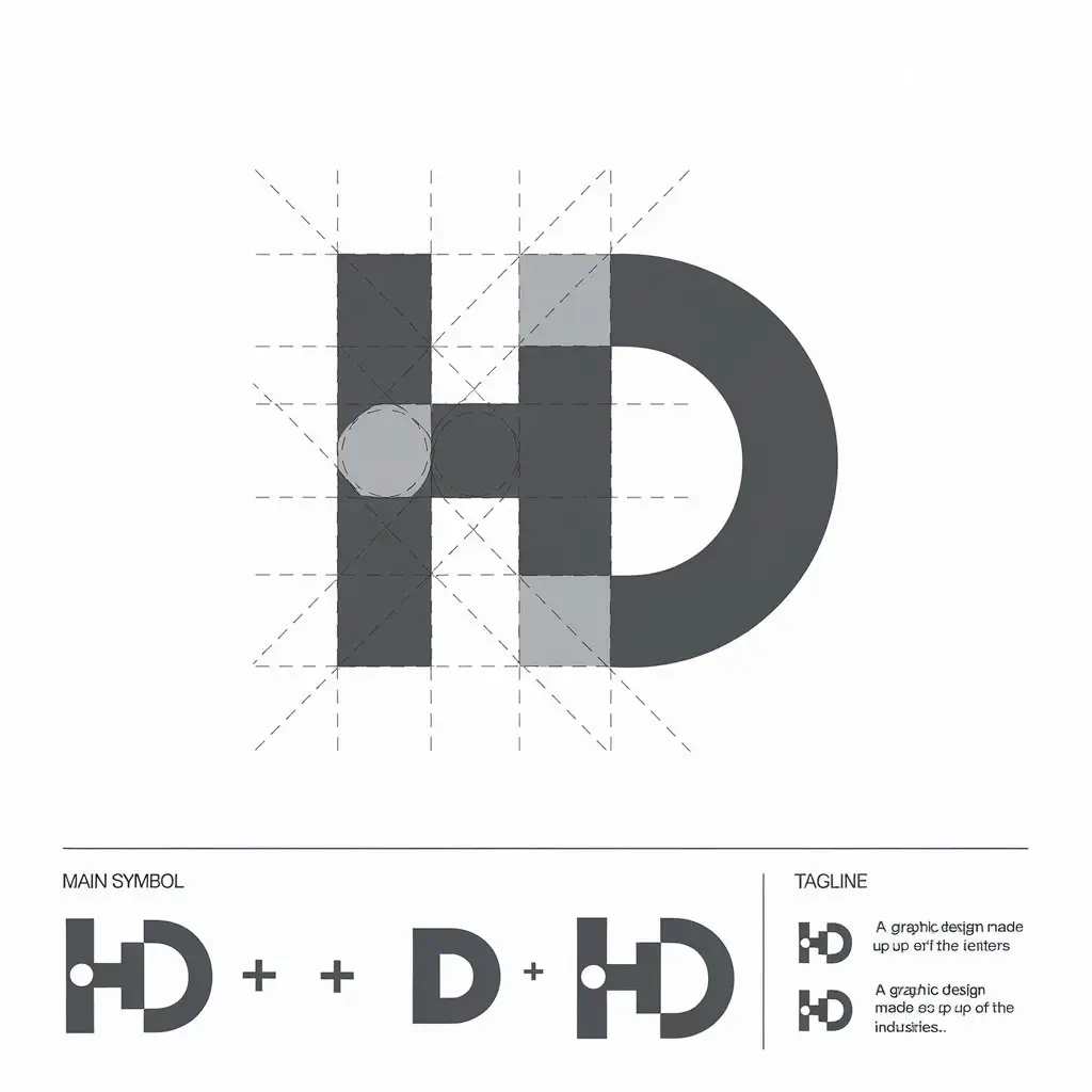 a vector logo design,with the text "A graphic design made up of the letters "H" and "D".", main symbol:A graphic design made up of the letters "H" and "D".,Moderate,be used in Others industry,clear background