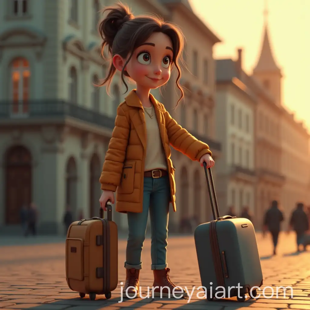 Kind-Woman-Packing-a-Suitcase-in-a-Detailed-PixarStyle-Scene