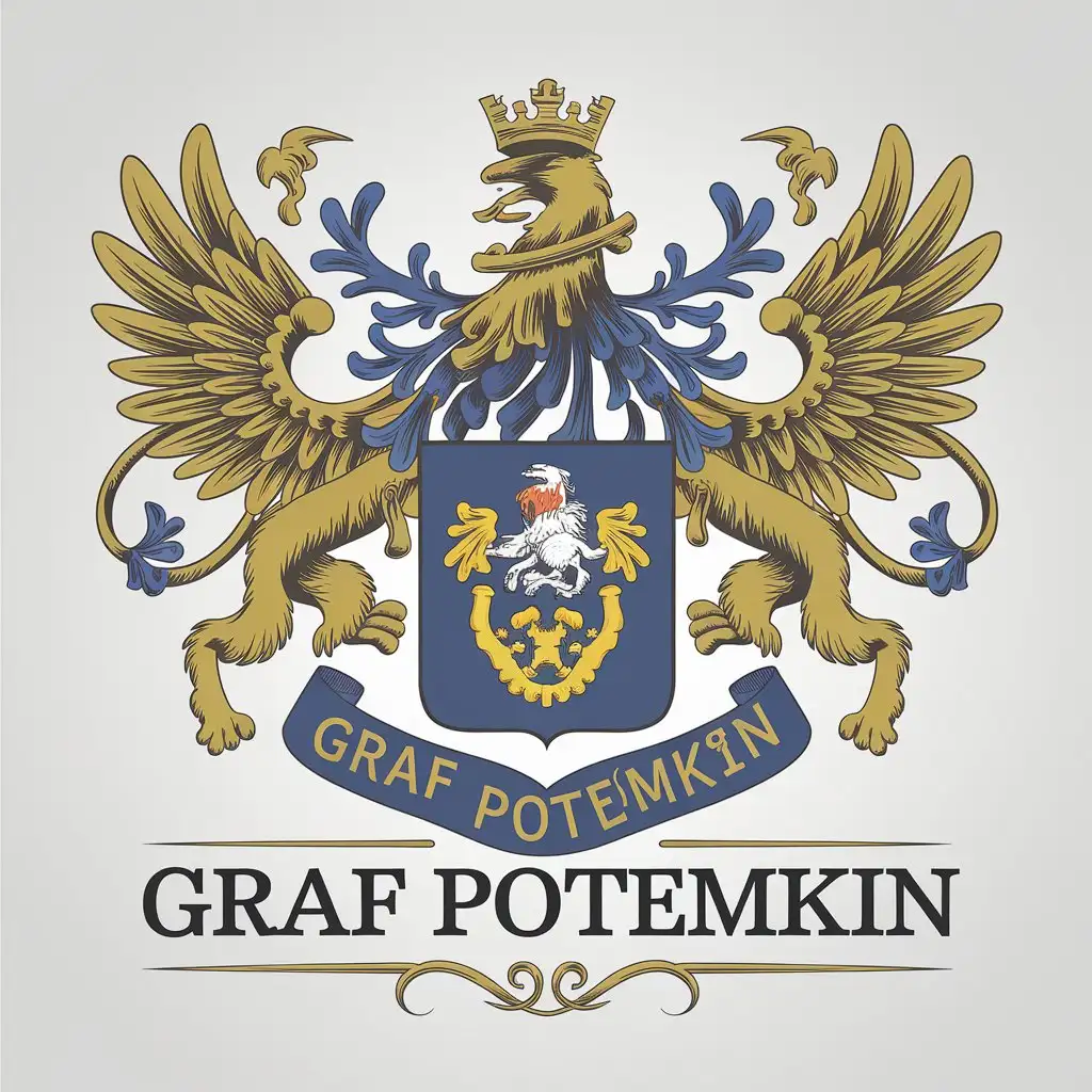 LOGO Design for Graf Potemkin Coat of Arms Symbol in a Modern Style