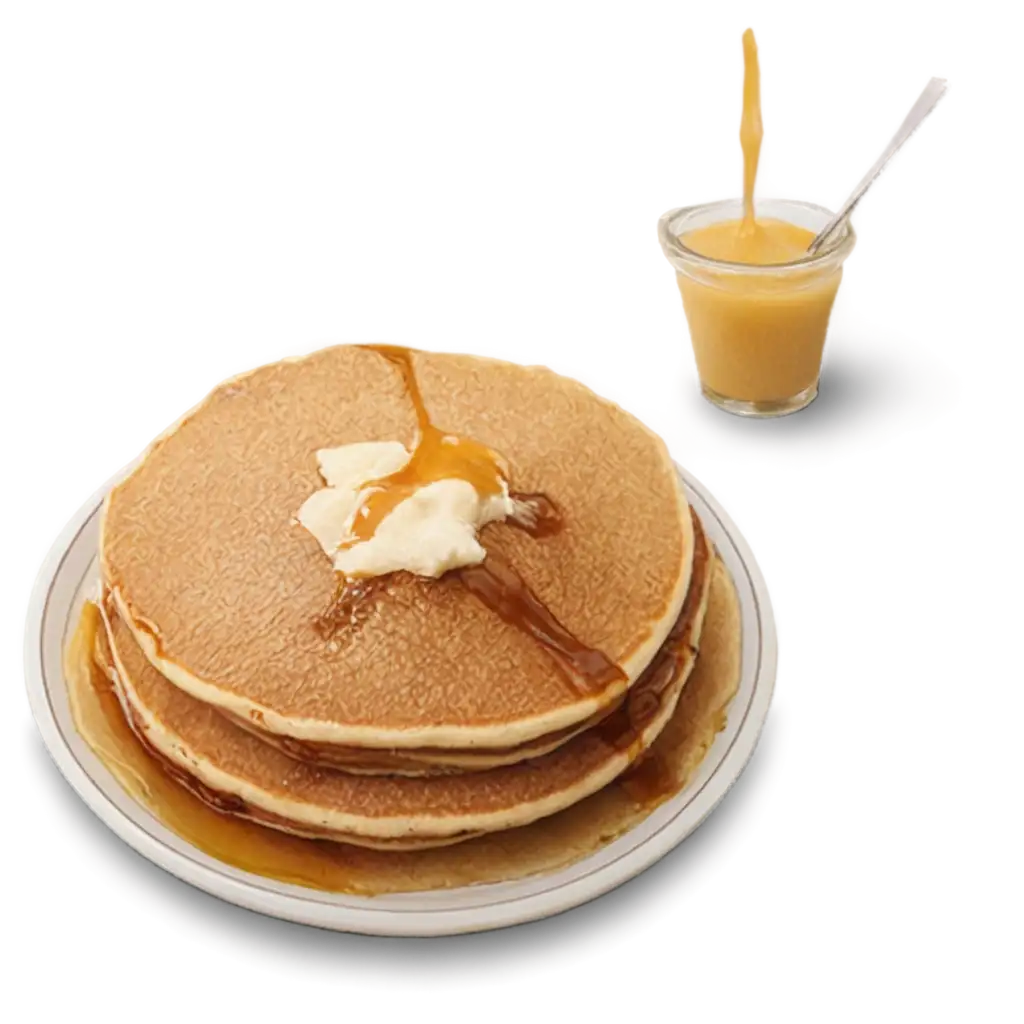 Delicious-Pancakes-on-a-Plate-HighQuality-PNG-Image-for-Culinary-Inspiration