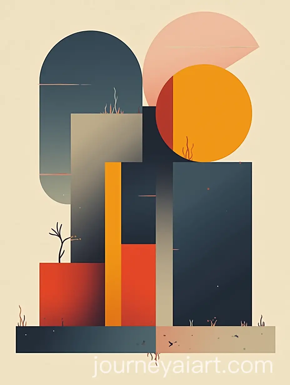 Abstract-Bauhaus-Style-Composition-with-Cold-Colors