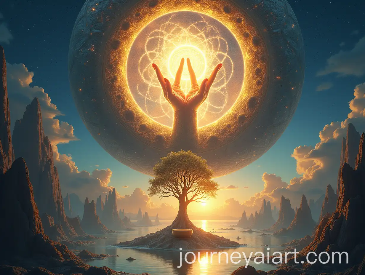 Cosmic-Gateway-with-Sacred-Mudra-and-Tree-of-Life-in-a-Surreal-Heavenly-Landscape