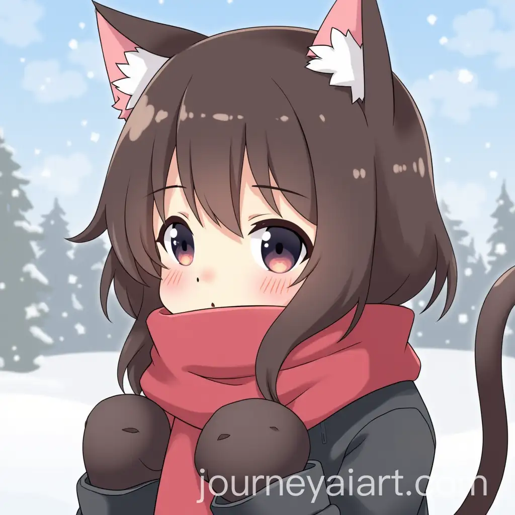Brunette-Anime-Girl-with-Cat-Ears-and-Scarf-in-a-Winter-Scene