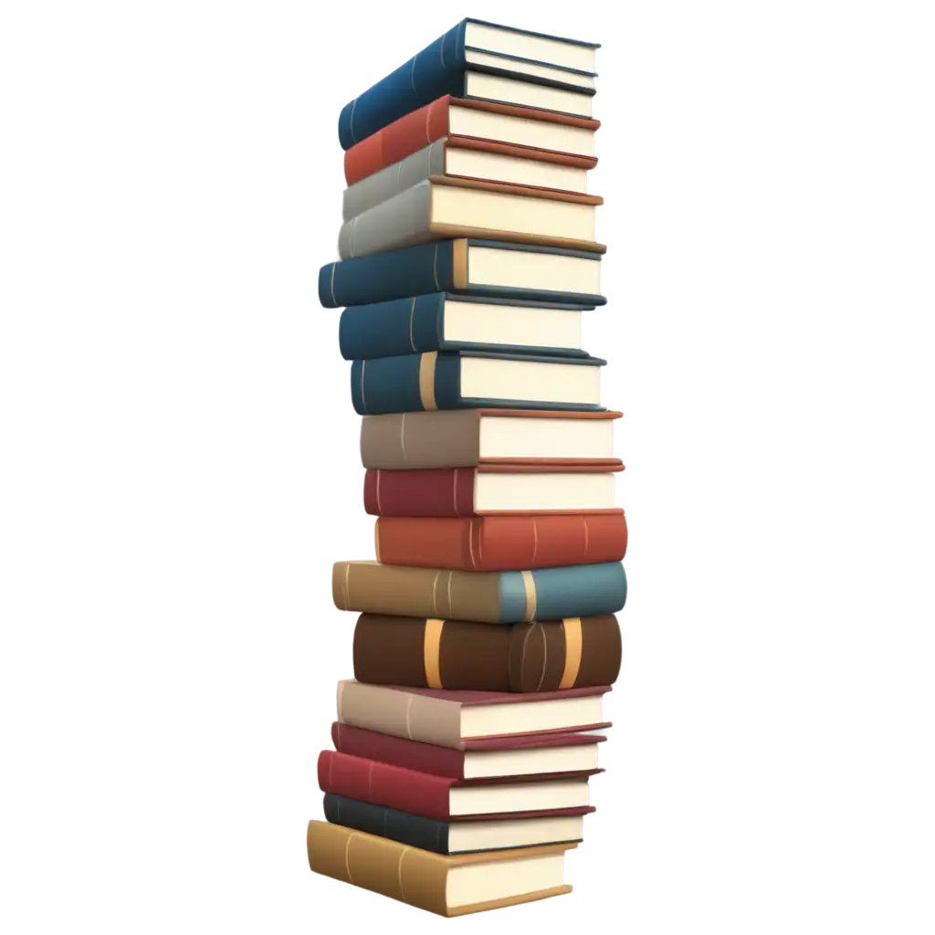 HighQuality-PNG-Image-of-a-Pile-of-Books-Enhance-Your-Content-with-Clarity-and-Detail