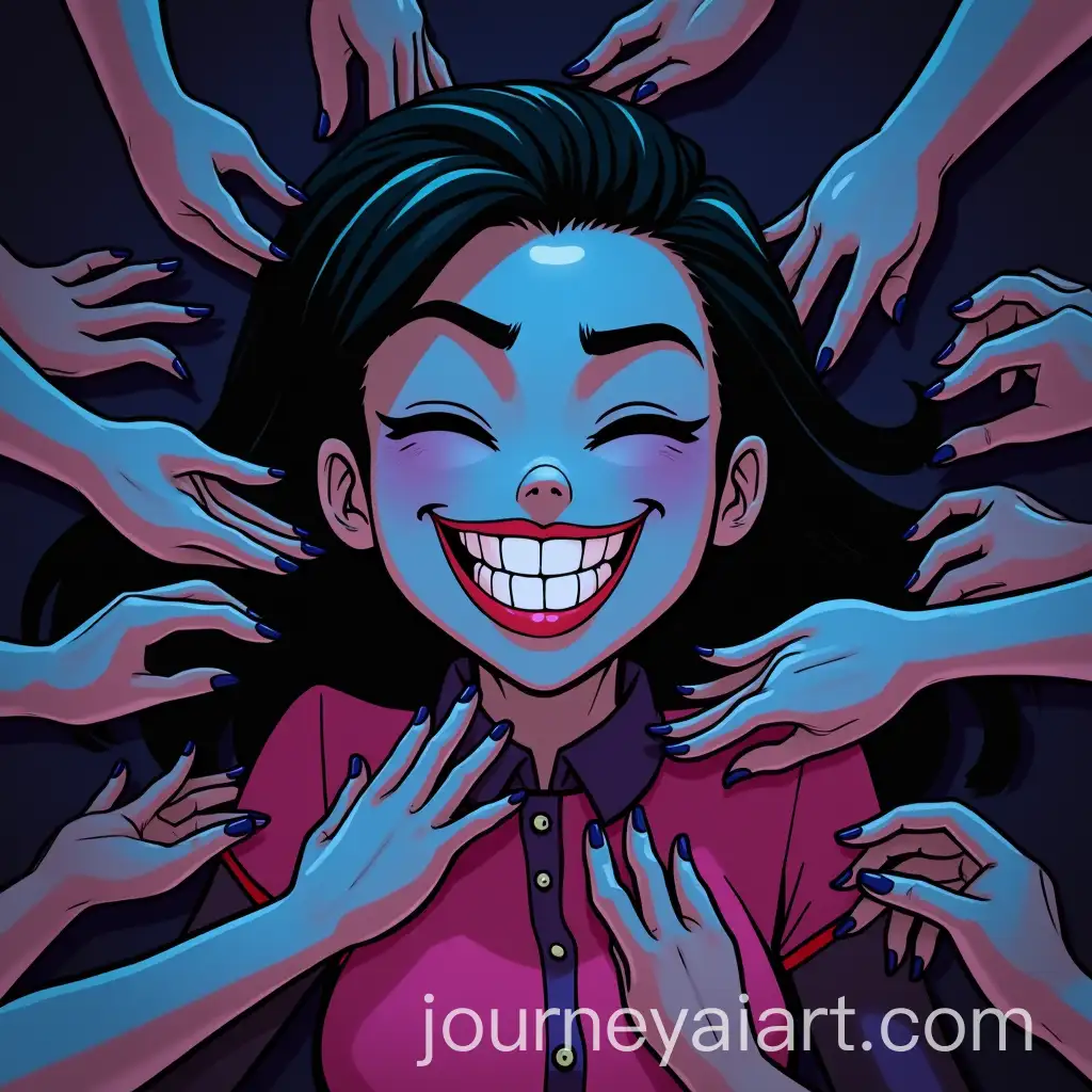 Riven-in-High-Kick-Battle-Pose-with-Villainous-Smiles-and-Feet-Attack-in-Teen-Titans-Go-Art-Style