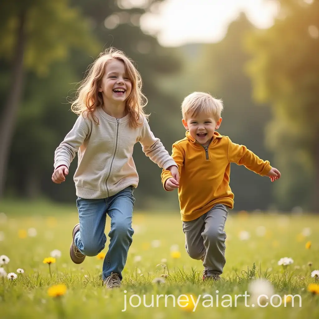 Happy-Family-Playtime-Mother-Older-Sister-and-Younger-Brother-Bonding-Together