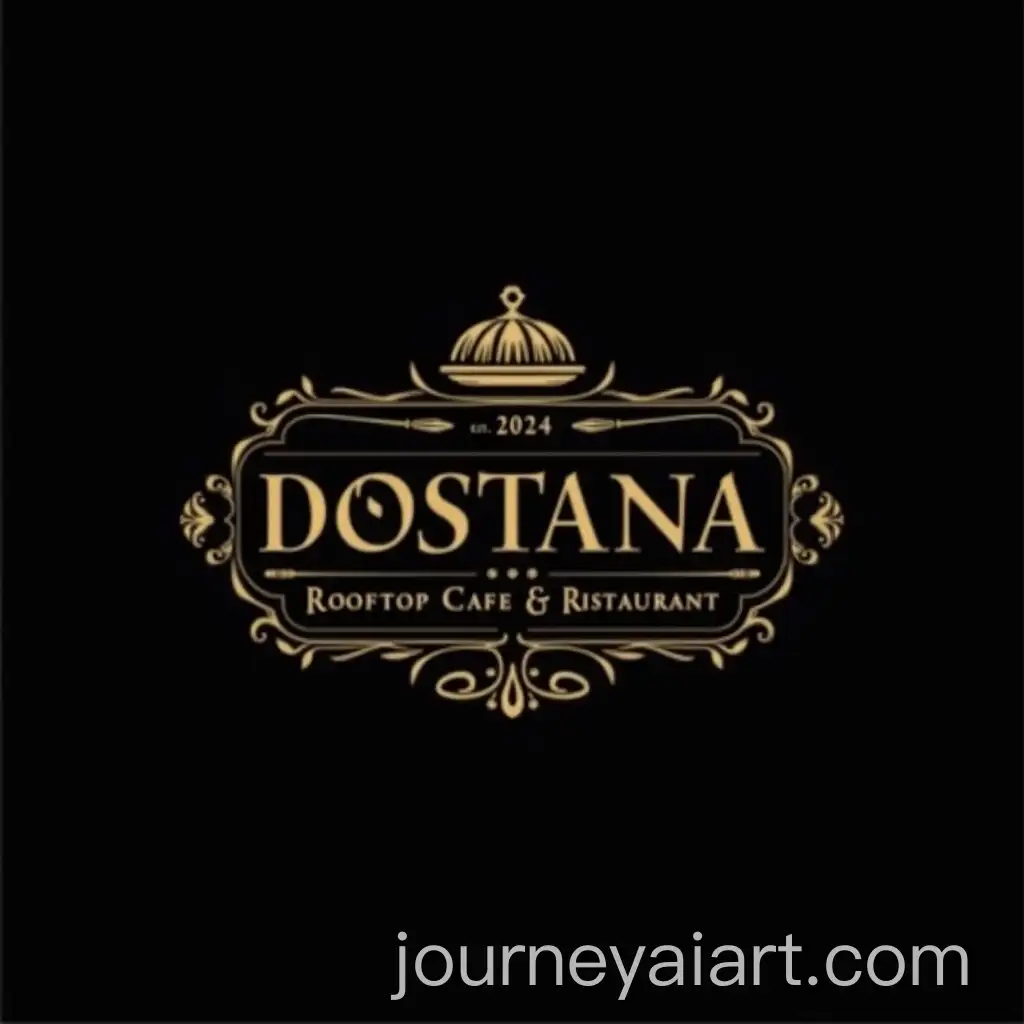 Luxurious-Logo-Design-for-Dostana-Rooftop-Cafe-Restaurant