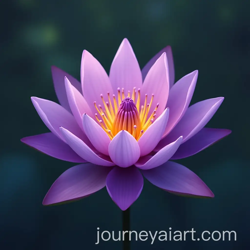 Purple-Lotus-Blossom-on-Tranquil-Water
