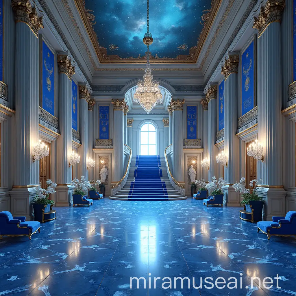 Luxurious Swevanian Empire Embassy Grand Foyer with Celestial Theme