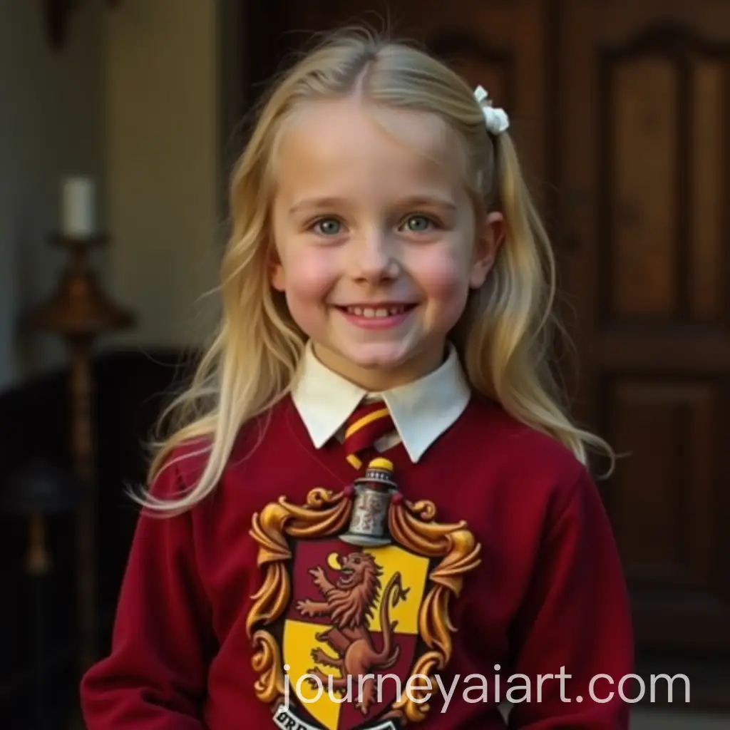 9YearOld-Girl-Celebrating-Birthday-in-Gryffindor-Uniform
