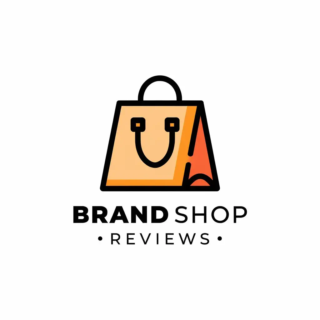 a vector logo design,with the text "BRAND_SHOP | Reviews", main symbol:Brandi(s),Moderate,be used in Retail industry,clear background