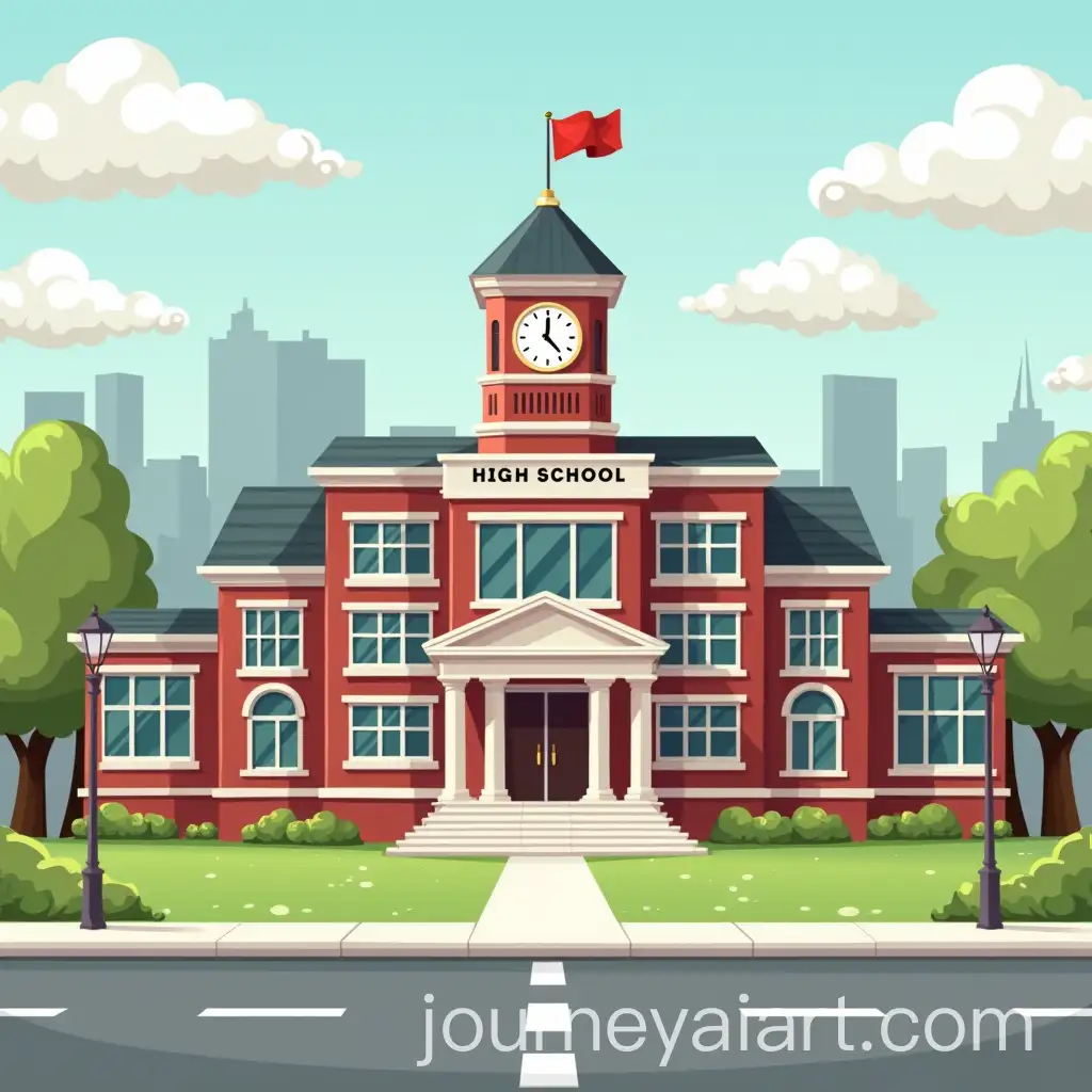 High-School-Building-Mockup-in-Detailed-Architectural-Style