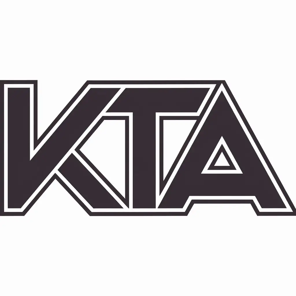 LOGO Design for KTA Vector Design with Clear Background and Moderate Style