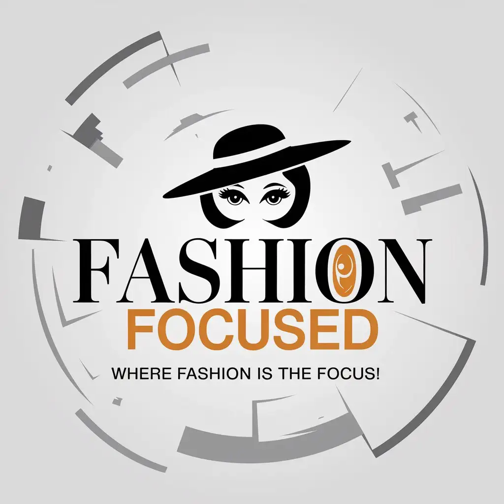 LOGO Design for Fashion Focused Elegant Eyes on O with Clear Background and Slogan