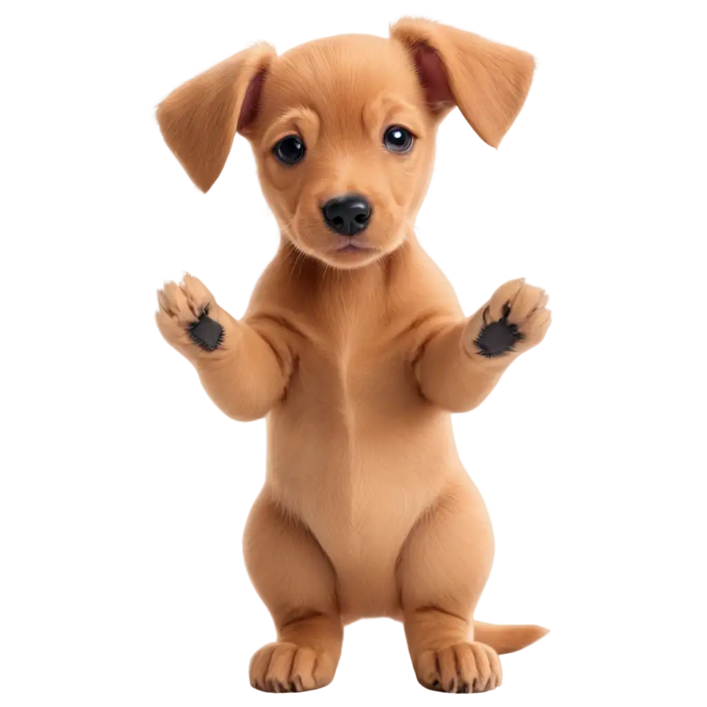 Adorable-Puppy-Giving-a-Friendly-Wave-PNG-Image