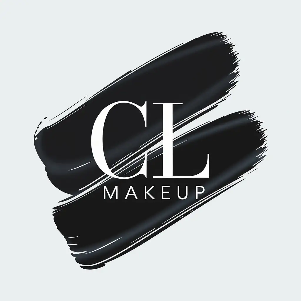 LOGO-Design-for-CL-Makeup-Elegant-Black-and-White-with-a-Touch-of-Luxury