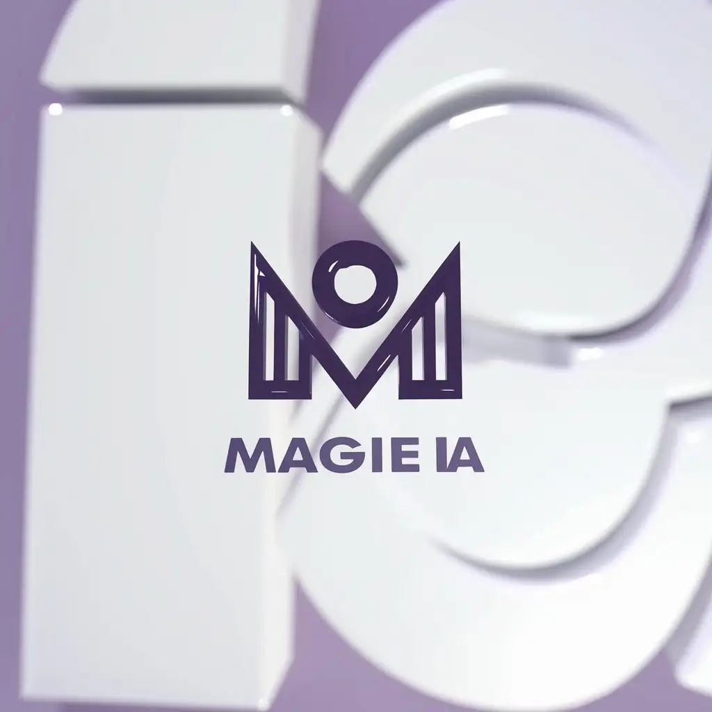 LOGO Design for Magie IA Elegant Typography with Color Variations Reflecting Innovation