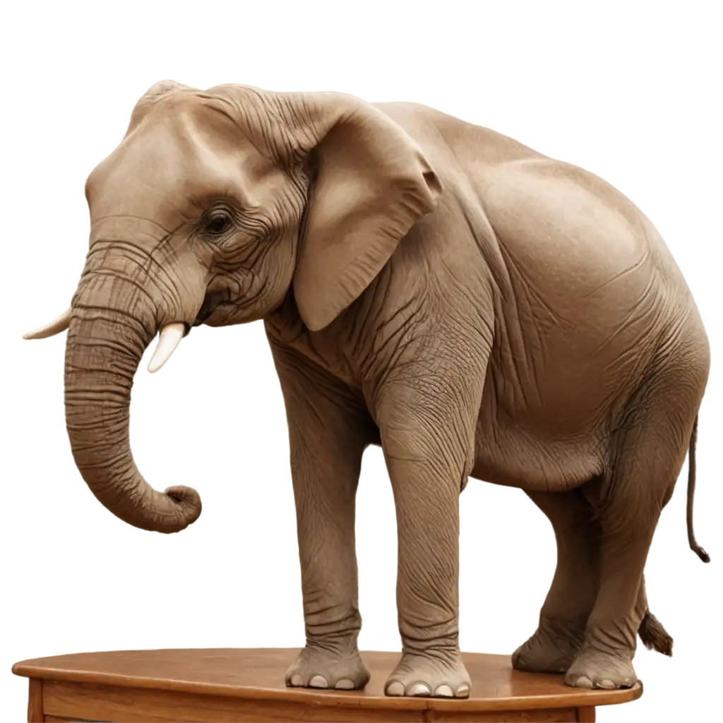 Elephent on a table