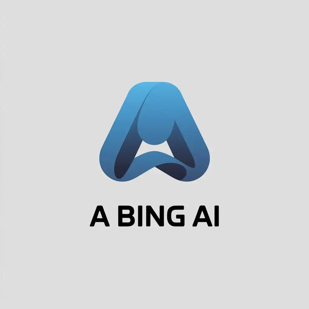 a vector logo design,with the text "A Bing AI", main symbol:Bing,Minimalistic,be used in Internet industry,clear background